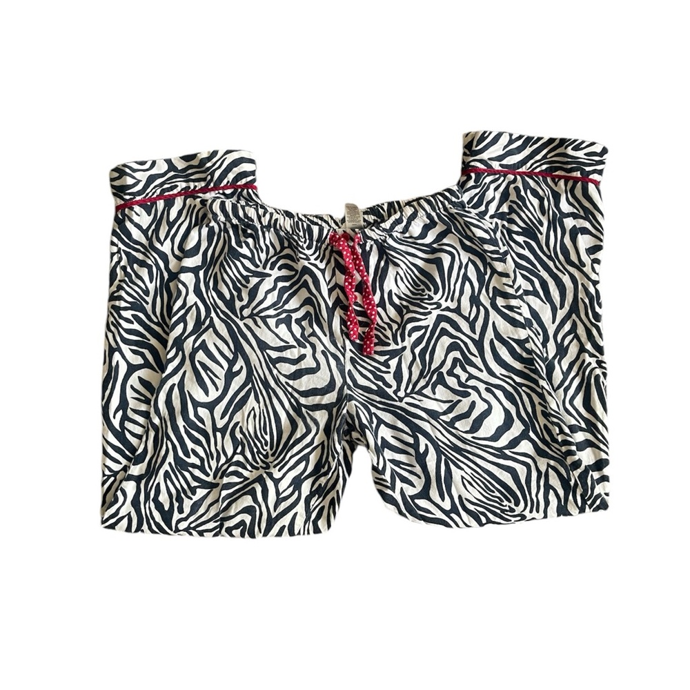 Y2K Zebra Print Pajama Bottoms
